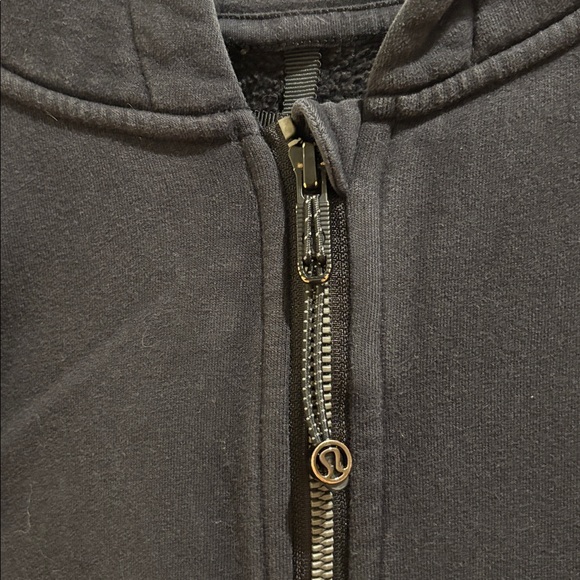 Lululemon Black Zip-Up Hoodie Size 10 - Picture 2 of 4